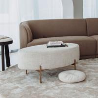 Tower Living Ovale Hocker 'Ossana' 100 x 65cm - thumbnail