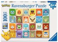 Ravensburger - pokémon gezichten - kinderpuzzel - 100 xxl stukjes - thumbnail