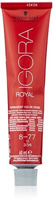 Schwarzkopf - Igora Royal Permanent Color Creme 8-77 Blond clair cuivré extra 60 ml - thumbnail
