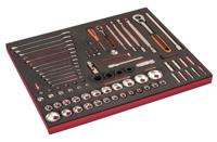 Bahco Foaminlay Fit&Go 3/3 met doppen en toebehoren 1/4" en 1/2" | sleutels en tangen - 94-delig - FF1A153 - thumbnail