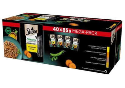 SHEBA Nature's Collection Poultry Flavors in jelly - nat kattenvoer - 40 x 85g