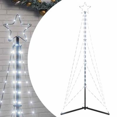 VidaXL Led-kerstboom 363 leds koud wit 182 cm VidaXL Led-kerstboom 363 leds koud wit 182 cm