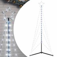 VidaXL Led-kerstboom 363 leds koud wit 182 cm - thumbnail