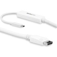 .com USB C naar DisplayPort kabel - 3m - wit - 4K 60Hz - Thunderbolt 3 compatibel - USB C kabel - USB C video adapter - thumbnail