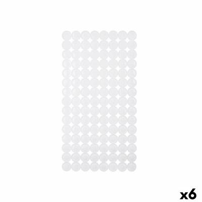Antislipmat voor in de douche Berilo Wit PVC 6 x 38 x 6 cm 68 x 36 x 1 cm 68 x 1 x 36 cm (6 Stuks)