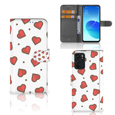 OPPO Reno6 5G | Telefoon Hoesje | Hearts OPPO Reno6 5G | Telefoon Hoesje | Hearts