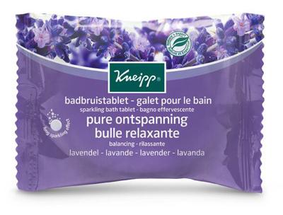 Kneipp Badbruistablet relaxing lavendel 80 Gram Kneipp Badbruistablet relaxing lavendel 80 Gram