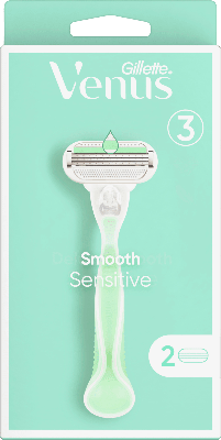 Gillette Gillette Woman Venus Smooth Sensitive - houder + 2 mesjes