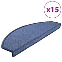 VidaXL 15 st trapmatten 65x24x4 cm blauw - thumbnail