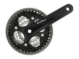 SunRace FCM500 Crankstel 175mm 7/8V - Zwart