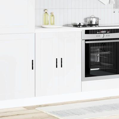 Keukenbovenkast met glazen deur Porto hoogglans wit