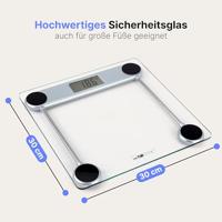 Clatronic PW 3368 Personenweegschaal Digitaal Weegbereik (max.): 150 kg Glas (helder) - thumbnail