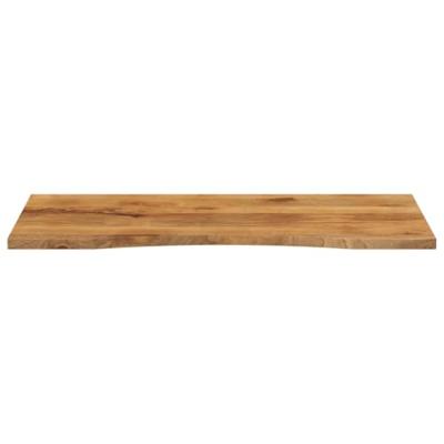Bureaublad met ronding 120x50x2,5 cm massief ruw mangohout Bureaublad met ronding 120x50x2,5 cm massief ruw mangohout