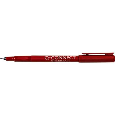 Q-CONNECT fineliner, 0,4 mm, rood