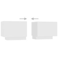 Nachtkastje 100x35x40 cm spaanplaat wit - thumbnail