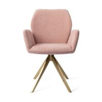 Jesper Home Eetkamerstoel 'Misaki' Turn Gold, kleur Anemone - thumbnail