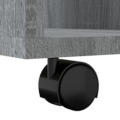Rolkast 60x53x72 cm bewerkt hout grijs sonoma eiken