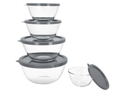 SILVERCREST Glazen schalen 5-delig (Transparant)