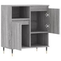 Dressoir 60x30x75 cm bewerkt hout grijs sonoma eikenkleurig - thumbnail