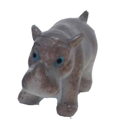 Wild Republic speeldier neushoorn junior 6 cm grijs Wild Republic speeldier neushoorn junior 6 cm grijs