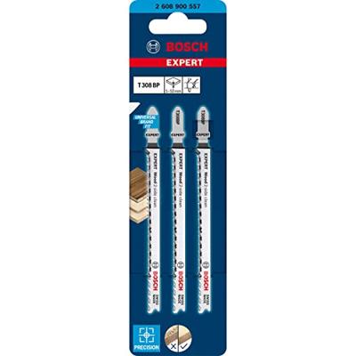 Bosch Accessories 2608900557 Expert Wood 2-side clean T 308 BP decoupeerzaagblad, 3 stuks 3 stuk(s) Bosch Accessories 2608900557 Expert Wood 2-side clean T 308 BP decoupeerzaagblad, 3 stuks 3 stuk(s)