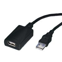 ROLINE USB 2.0 verlengkabel, zwart, 5 m - thumbnail