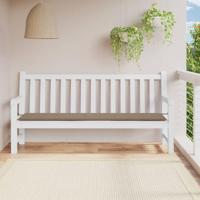 VidaXL Tuinbankkussen 200x50x4 cm oxford stof taupe - thumbnail