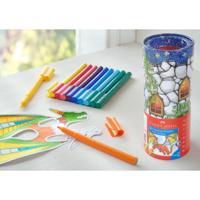 Faber Castell FC-155518 Waterbasis Viltstiften Faber-Castell Connector 18 Stuks - thumbnail