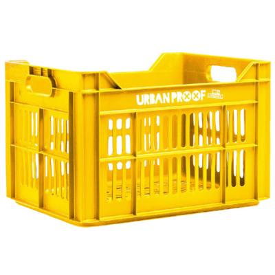 Urban Proof fietskrat 30 liter polypropyleen geel