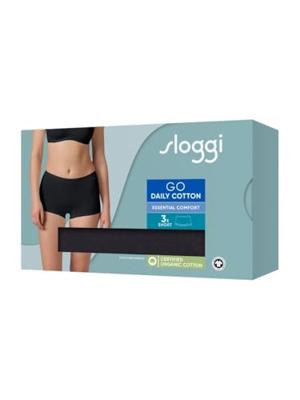 3-pack dames Go shorts - Daily biologisch katoenen boxershorts - Dames onderbroeken - M - Zwart | Dames slip - Onderbroek - Ondergoed - Onderbroek -
