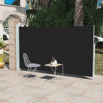 VidaXL Tuinscherm uittrekbaar 160x300 cm zwart