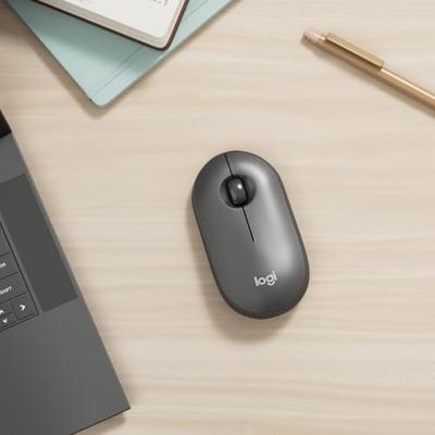 Logitech Pebble Mouse 2 M350s Muis Bluetooth Optisch Grafiet 3 Toetsen 400 dpi, 4000 dpi Geïntegreerd scrollwiel Logitech Pebble Mouse 2 M350s Muis Bluetooth Optisch Grafiet 3 Toetsen 400 dpi, 4000 dpi Geïntegreerd scrollwiel