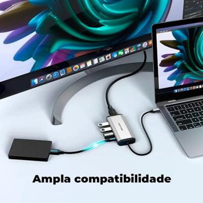 USB-HUB Vention CNBHB Grijs