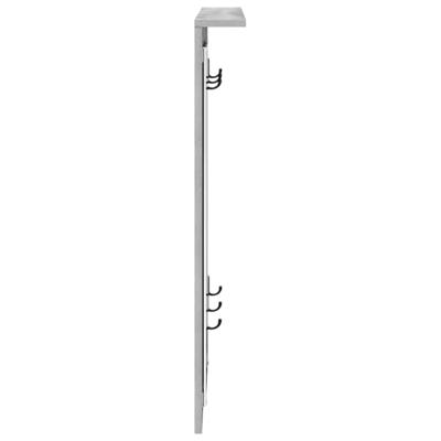 Wandgemonteerde kapstok met plank Grijs sonoma 84 x 10 x 80 cm