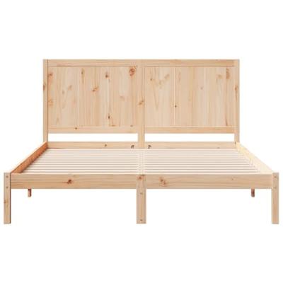 Bedframe extra lang zonder matras massief hout 140x220 cm