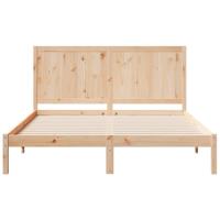 Bedframe extra lang zonder matras massief hout 140x220 cm - thumbnail