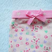 Funderwear meisjes setje Tiger - Onderbroek & Hemdje - Boxershorts - Roze - Groen - Paars - thumbnail