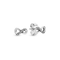 Pandora 298820C01 Oorknoppen Sparkling Infinity zilver-zirconia wit - thumbnail