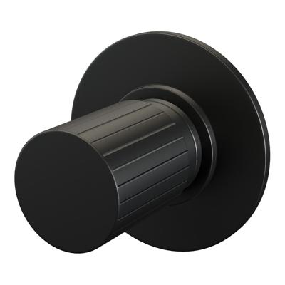 Brauer Stripe losse inbouw stopkraan met in- en afbouwdelen mat zwart