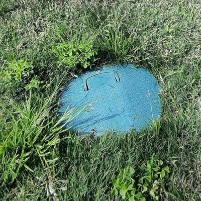 Grondput voor afsluiter Zwart/Groen - rond - diameter 253mm - hoogte 261mm