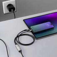Renkforce USB-C Y-kabel USB 2.0 USB-C stekker 1.50 m Zwart RF-6721084 - thumbnail