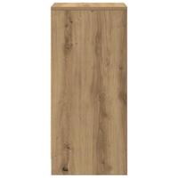 Dressoir 29,5x34x76 cm bewerkt hout artisanaal eikenkleur - thumbnail