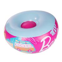 Barbie Opblaasbare Stoel 35x62 cm Roze/Blauw - thumbnail