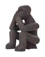 MUST Living Ornament 'Say Nothing' Mahoniehout - thumbnail