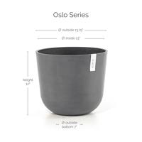 Ecopots Bloempot Oslo Ø35cm - Grijs - thumbnail