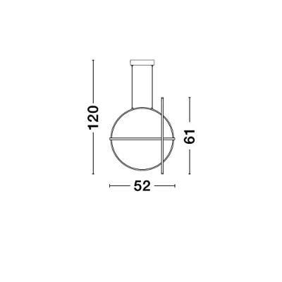 Lyora Design hanglampArte goud rond - 9114862