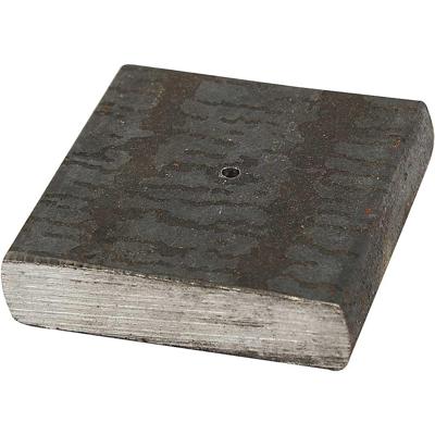 Creativ Company Metalen voet, afm 4x4x1 cm, gatgrootte 2 mm, 1 stuk