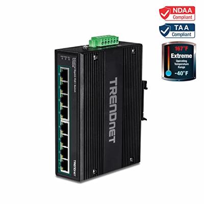 TrendNet TI-PG80B Industrial Ethernet Switch 10 / 100 / 1000 MBit/s TrendNet TI-PG80B Industrial Ethernet Switch 10 / 100 / 1000 MBit/s