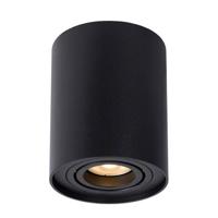 Lucide TUBE - Plafondspot - Ø 9,6 cm - 1xGU10 - Zwart - thumbnail