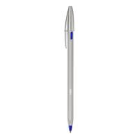 Balpen bic cristal re-new 1 pen + 2 vull m blauw - thumbnail